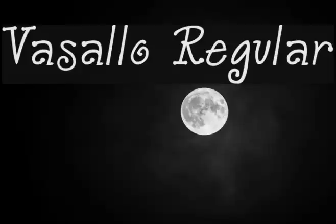 Vasallo Regular Шрифта examples