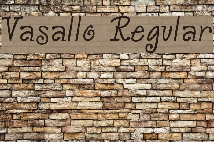 Vasallo Regular Font examples