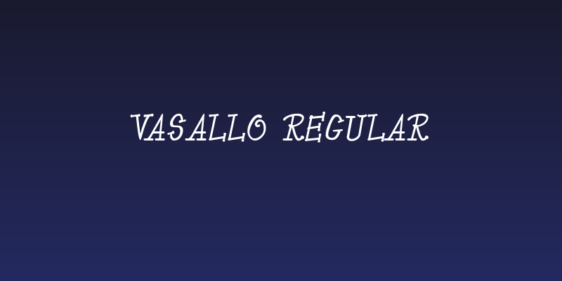 Vasallo Regular Social Header
