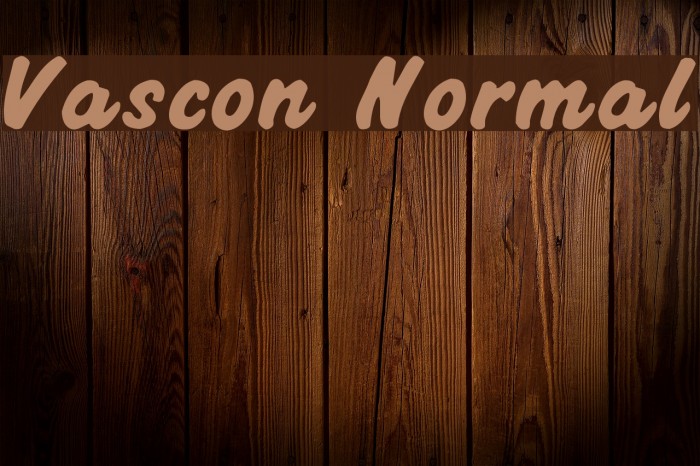 Vascon Normal Font examples