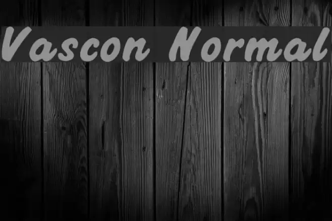 Vascon Normal Font examples