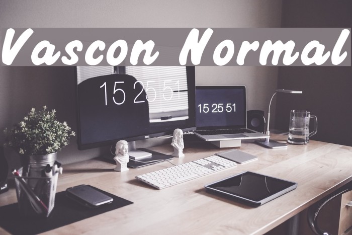 Vascon Normal Font examples