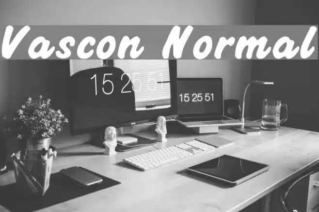Vascon Normal Font examples
