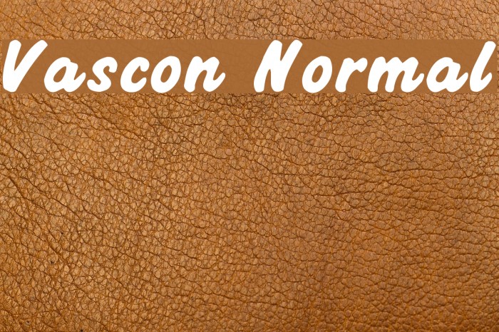 Vascon Normal Font examples