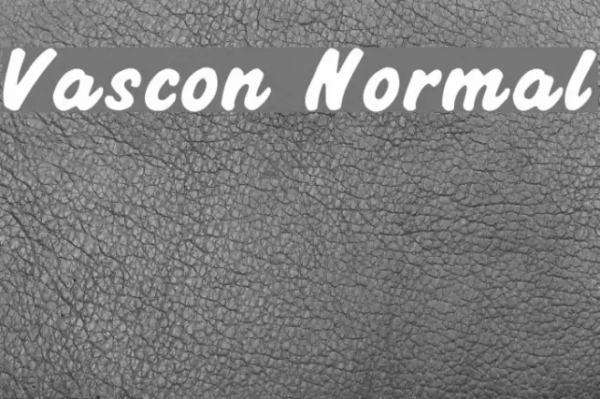 Vascon Normal Font examples