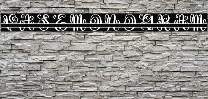 Vase Monogram Example 2