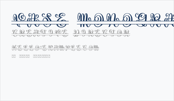 Vase Monogram Business Card