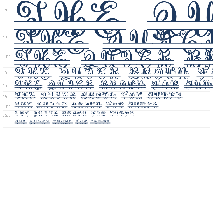 Vase Monogram Waterfall