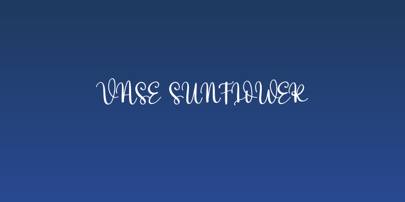 Vase Sunflower Social Header
