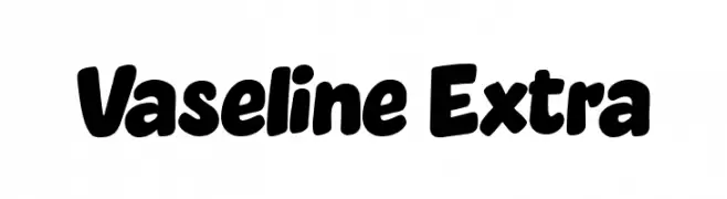 Vaseline Extra  les polices de caractères gratuit tlcharger