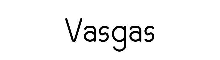 Vasgas  フリーフォントのダウンロード