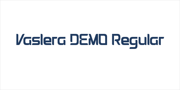 Vaslera DEMO Regular Logo
