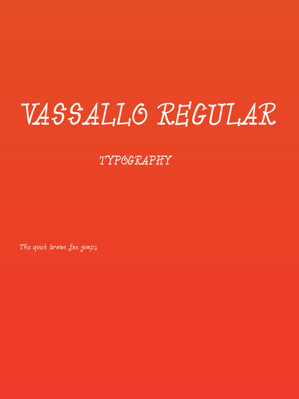 Vassallo Regular Poster