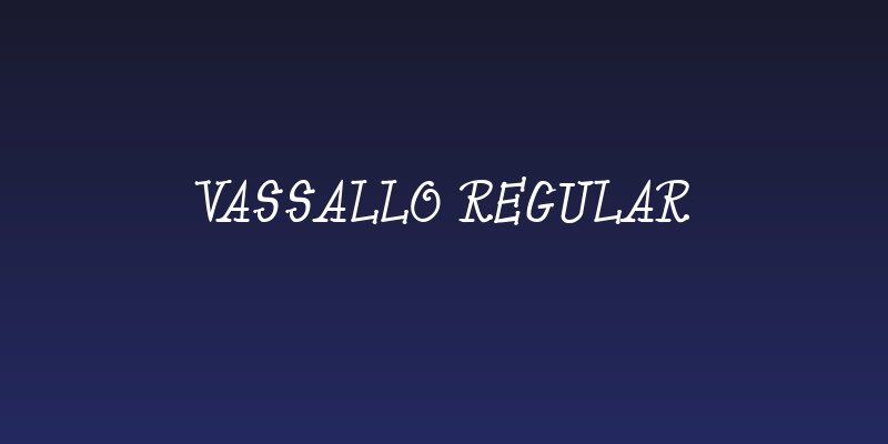Vassallo Regular Social Header