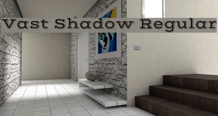 Vast Shadow Regular Font examples