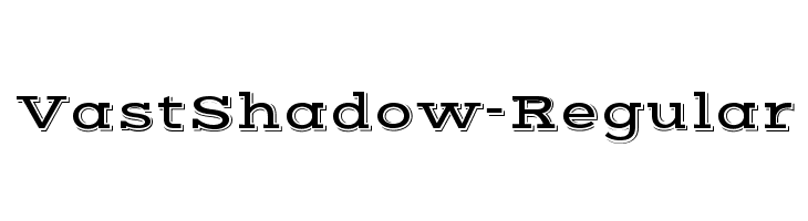 VastShadow-Regular Font