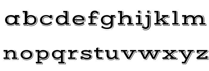 VastShadow-Regular Font LOWERCASE