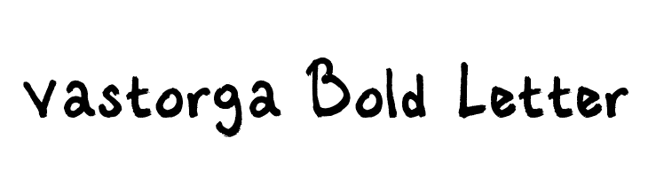 Vastorga Bold Letter Font