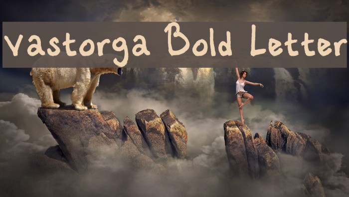 Vastorga Bold Letter Font examples