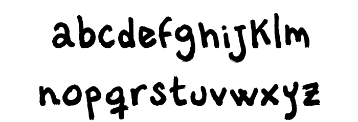 Vastorga Bold Letter Font LOWERCASE