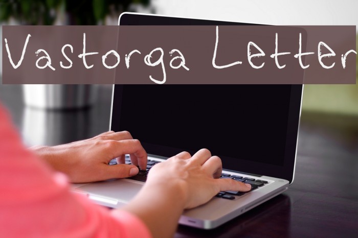 Vastorga Letter Font examples