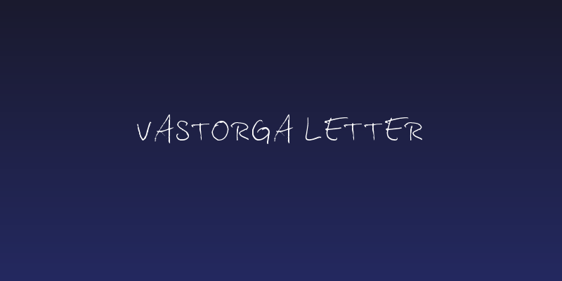 Vastorga Letter Social Header