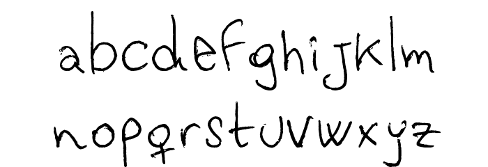 Vastorga Letter Font LOWERCASE