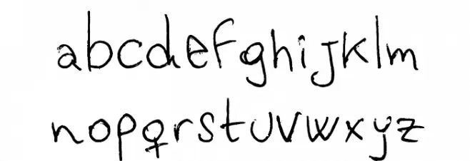 Vastorga Letter Font LOWERCASE