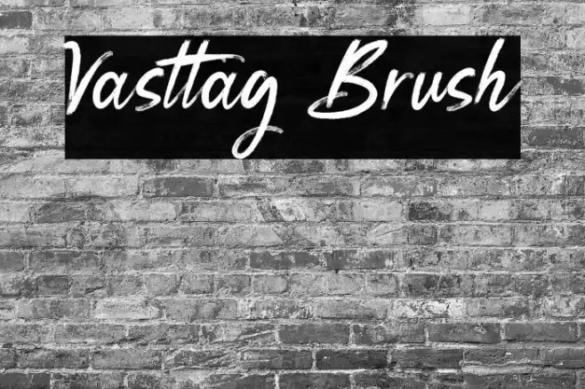 Vasttag Brush Font examples