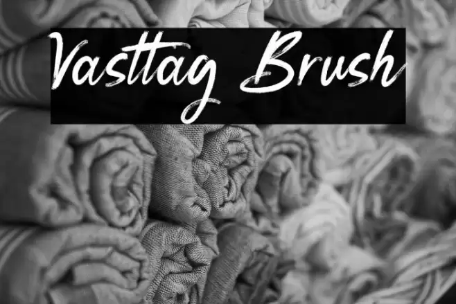 Vasttag Brush Font examples
