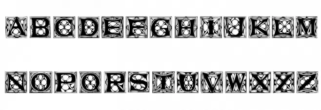 VatersTitlingCaps Шрифта ВЕРХНИЙ