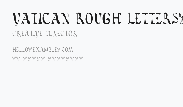 Vatican Rough Letters, 8th c. Business Card