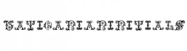 VaticanianInitials  Frei Schriftart Herunterladen