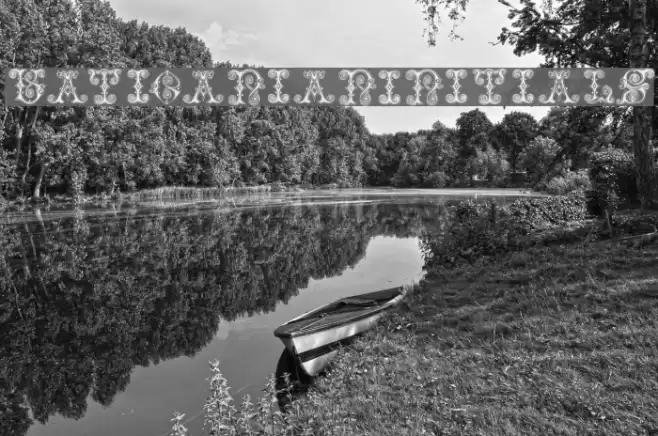 VaticanianInitials Schriftart examples