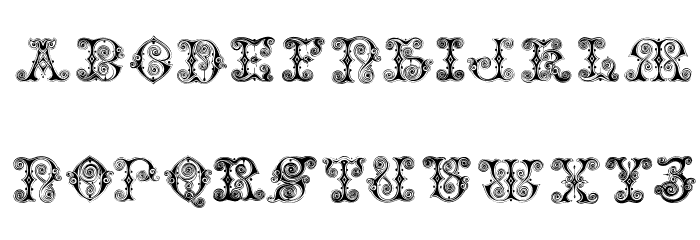 VaticanianInitials Font LOWERCASE