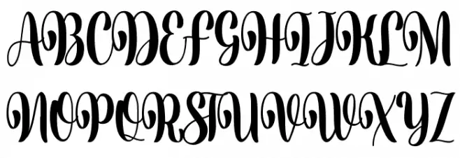 Vatins Lubis Schriftart Groß