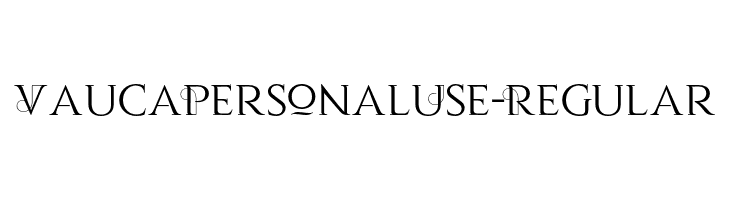 VaucaPersonalUse-Regular  Frei Schriftart Herunterladen