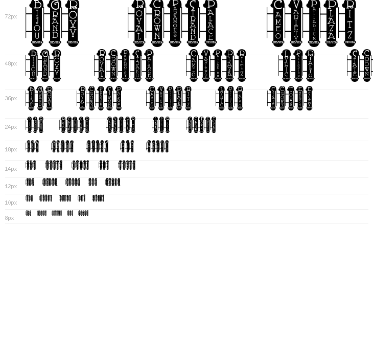 Vaudeville Theater Signs JL Waterfall