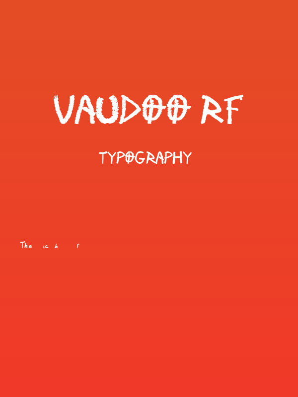 Vaudoo RF Poster