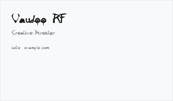 Vaudoo2RF Business Card