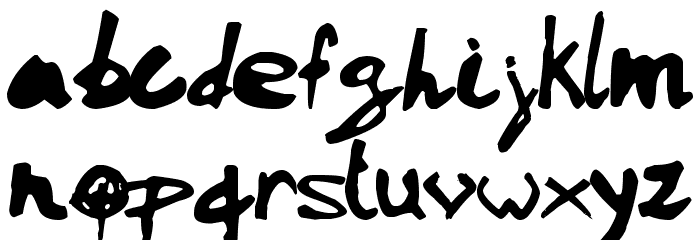 Vaudoo2RF Font LOWERCASE