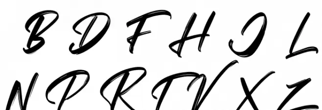 Vaughan Handstylish Font Schriftart Groß