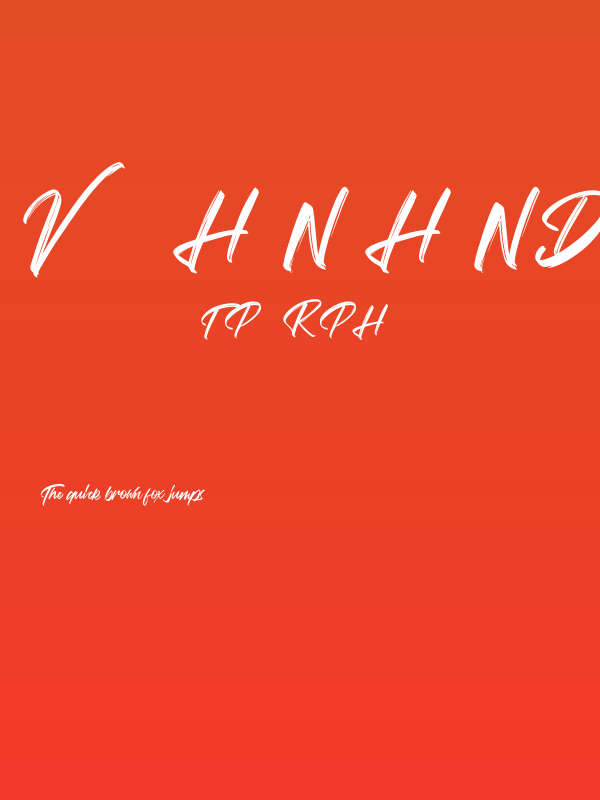 Vaughan Handstylish Font Poster