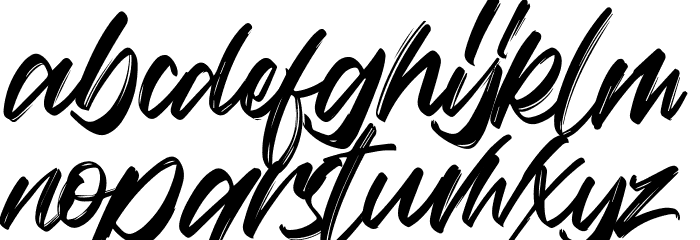 Vaughan Handstylish Font Font LOWERCASE