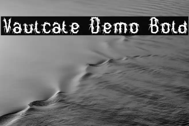 Vaulcate Demo Bold Font examples