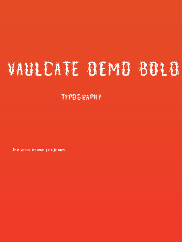 Vaulcate Demo Bold Poster