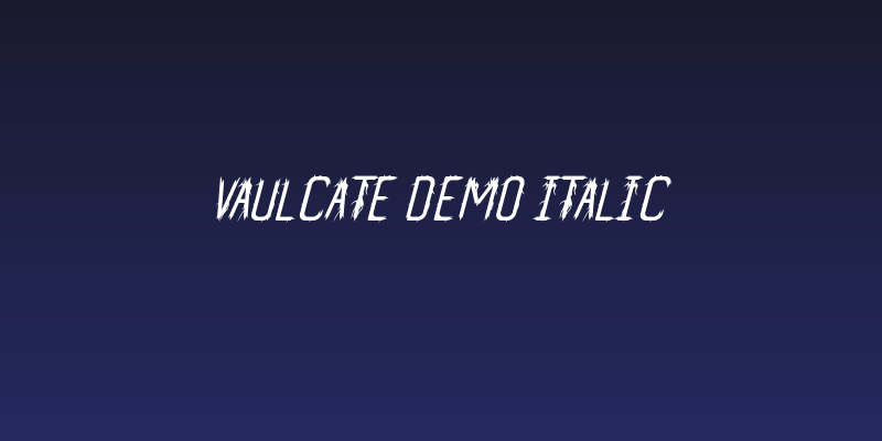 Vaulcate Demo Italic Social Header
