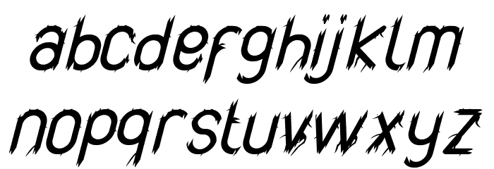 Vaulcate Demo Italic Font LOWERCASE