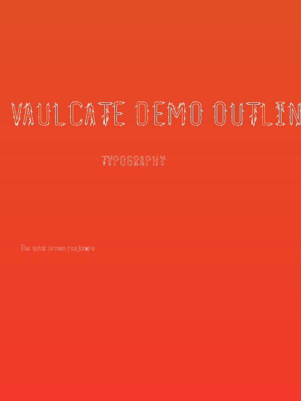 Vaulcate Demo Outline Poster