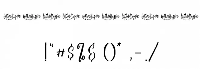 VayenthaScriptDemo Font OTHER CHARS